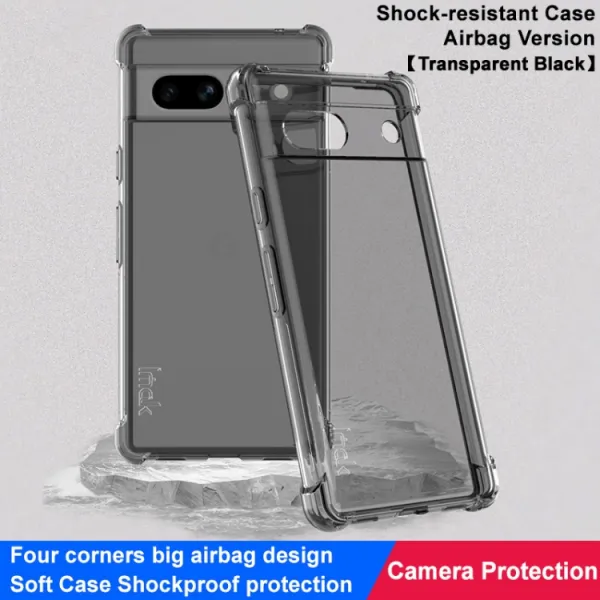 IMAK Ochranný silikónový kryt Google Pixel 7a čierny