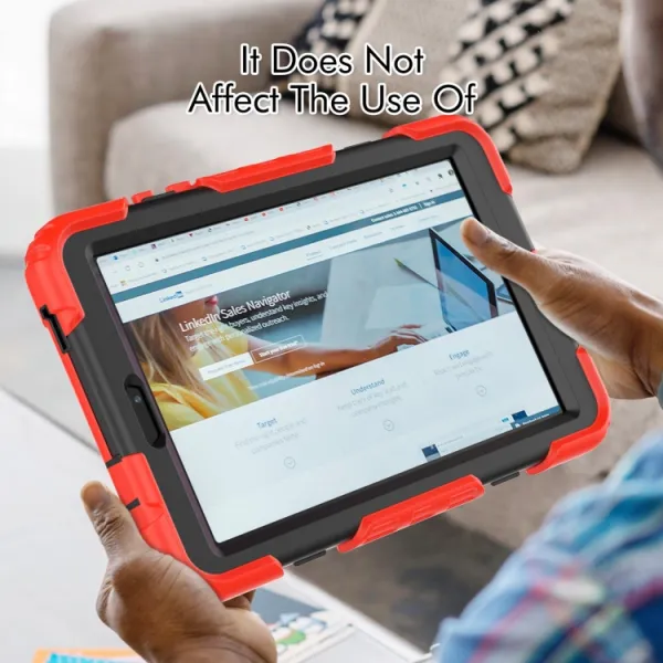 SOLID 360 Obal pre Lenovo Tab M8 4. generácia (4th gen) červený