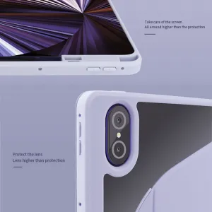 CRYSTAL FLEXI Zaklápacie puzdro pre Honor Pad 8 fialové