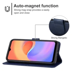SMOOTH Peňaženkové puzdro pre ZTE Blade A52 Lite modré