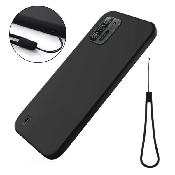 RUBBER Ochranný kryt pre ZTE Blade A52 Lite čierny