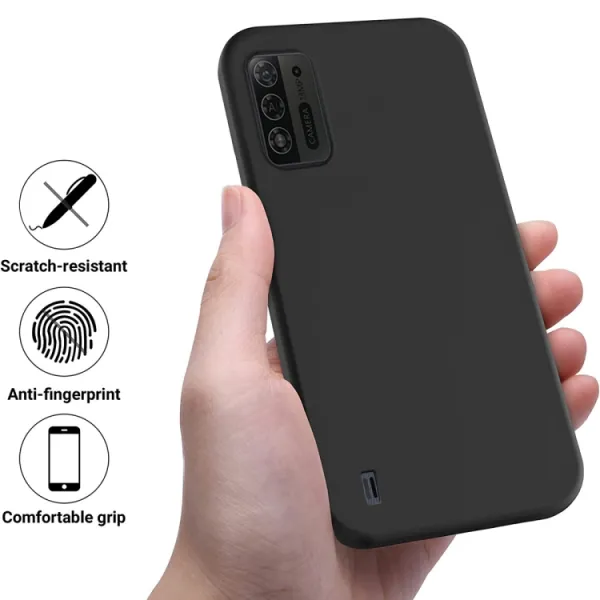 RUBBER Ochranný kryt pre ZTE Blade A52 Lite čierny