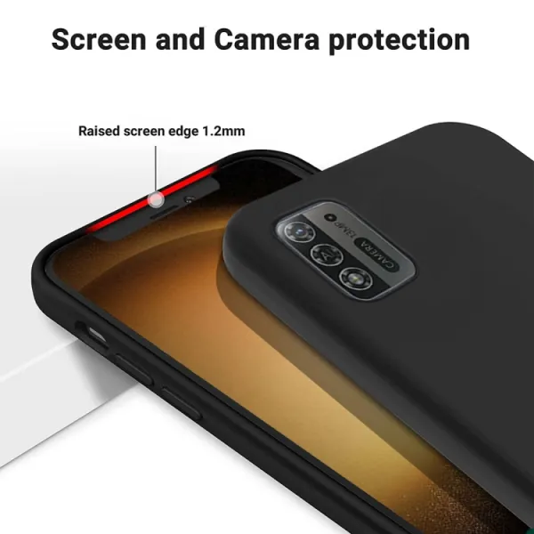 RUBBER Ochranný kryt pre ZTE Blade A52 Lite čierny