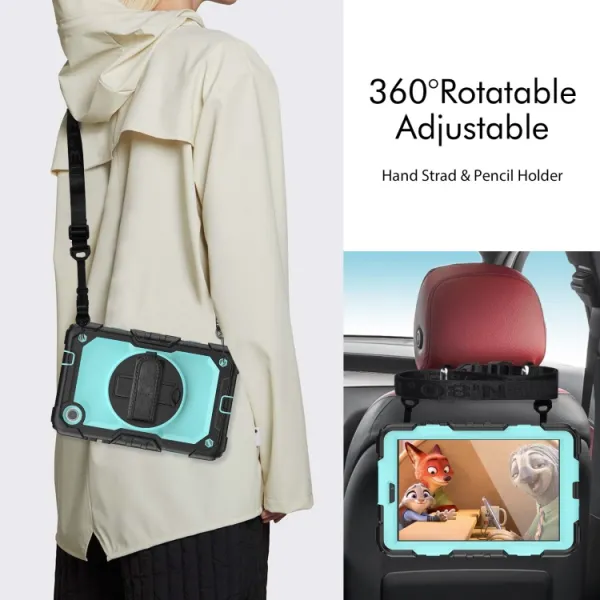 SOLID 360 Obal pre Lenovo Tab M8 4. generácia (4th gen) svetlomodrý