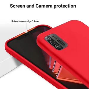 RUBBER Ochranný kryt pre ZTE Blade A52 Lite červený