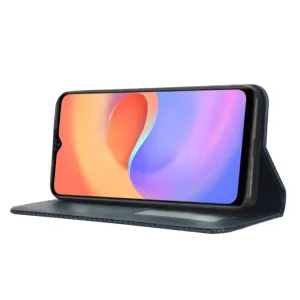 BUSINESS Peňaženkový kryt pre ZTE Blade A52 Lite modrý