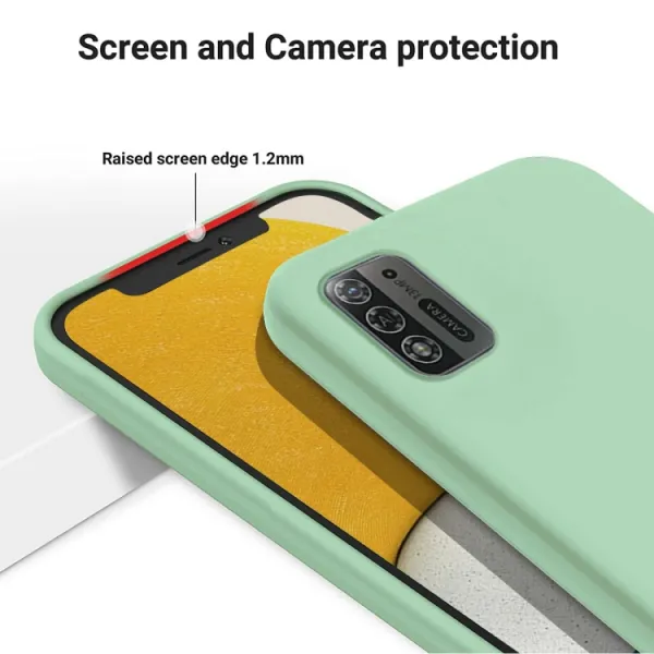 RUBBER Ochranný kryt pre ZTE Blade A52 Lite zelený