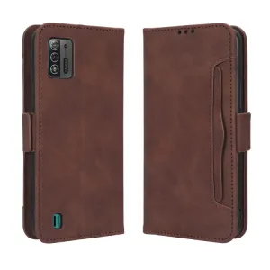 SLOT Peňaženkový obal pre ZTE Blade A52 Lite hnedý