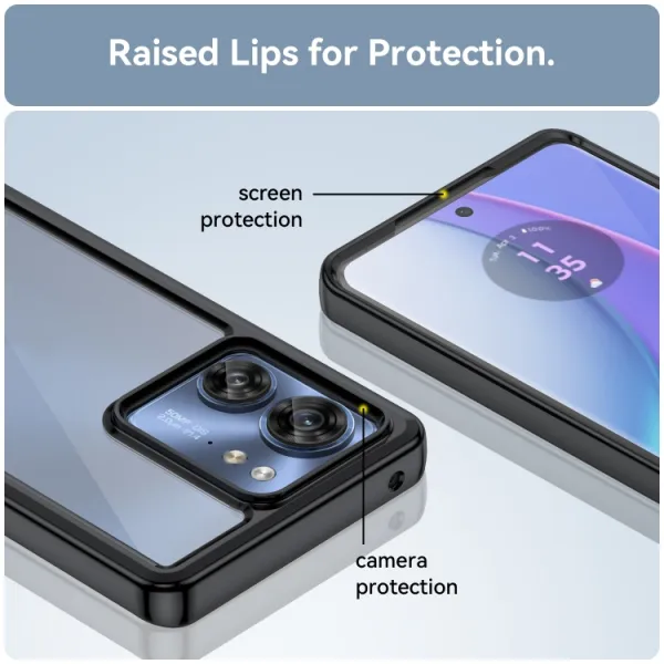 CRYSTAL Ochranný kryt pre Motorola Edge 40 čierny
