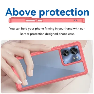 CRYSTAL Ochranný kryt pre Motorola Edge 40 červený