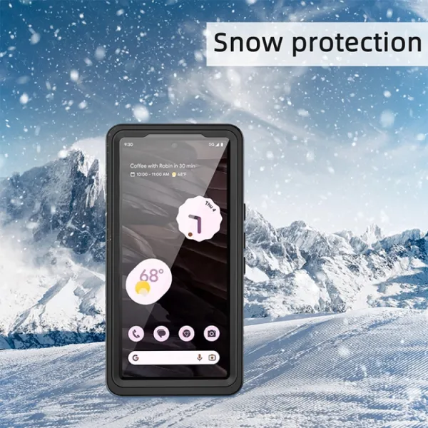 SOLID IP68 Obojstranný kryt pre Google Pixel 7a čierny