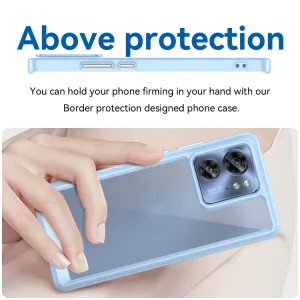 CRYSTAL Ochranný kryt pre Motorola Edge 40 modrý