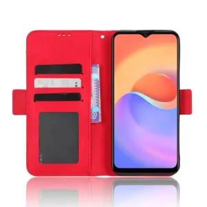 SLOT Peňaženkový obal pre ZTE Blade A52 Lite červený