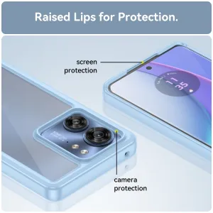 CRYSTAL Ochranný kryt pre Motorola Edge 40 modrý
