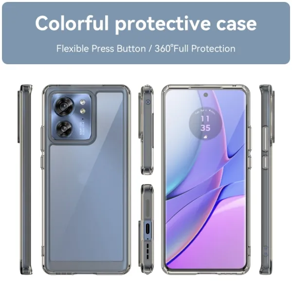 CRYSTAL Ochranný kryt pre Motorola Edge 40 šedý