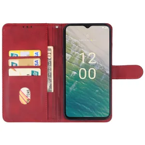 SMOOTH Peňaženkové puzdro pre Nokia C32 červené