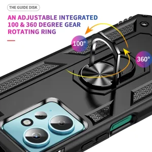 RING Obal s držiakom pre Xiaomi Redmi Note 12 čierny