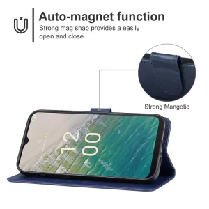 SMOOTH Peňaženkové puzdro pre Nokia C32 modré