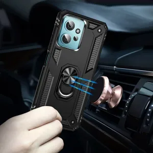 RING Obal s držiakom pre Xiaomi Redmi Note 12 čierny