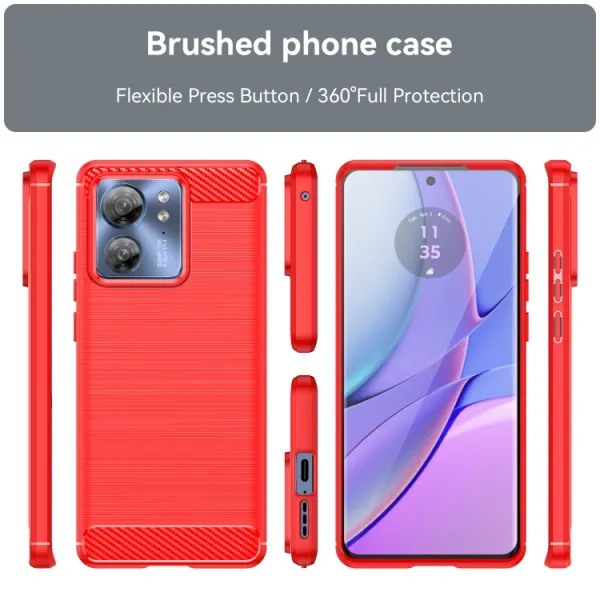 FLEXI TPU Kryt pre Motorola Edge 40 červený