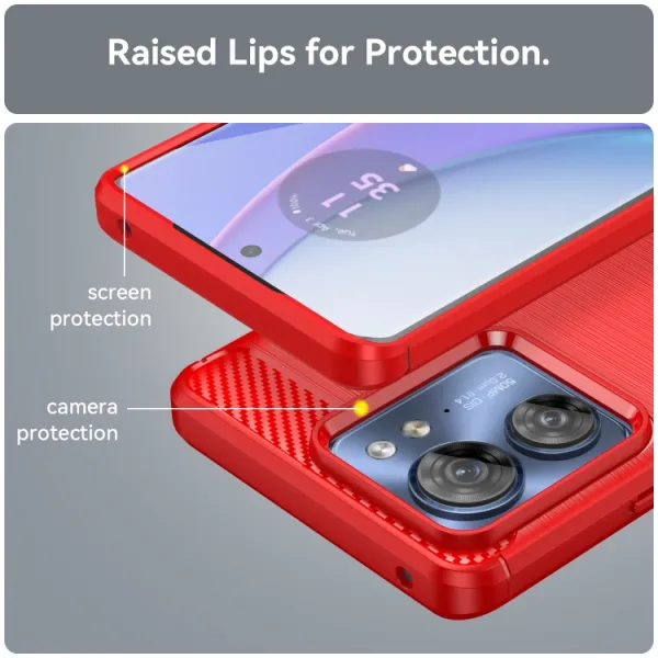 FLEXI TPU Kryt pre Motorola Edge 40 červený