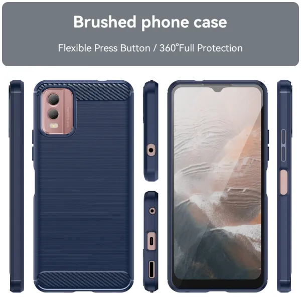 FLEXI TPU Kryt pre Nokia C32 modrý