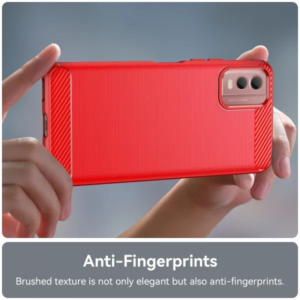 FLEXI TPU Kryt pre Nokia C32 červený