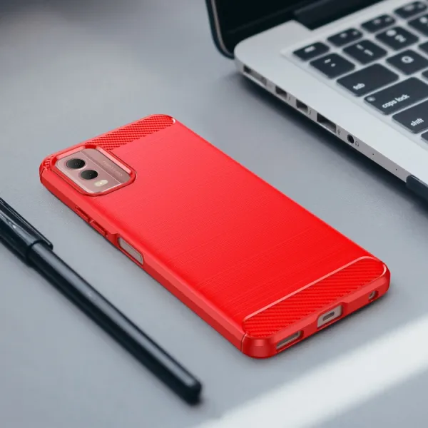 FLEXI TPU Kryt pre Nokia C32 červený