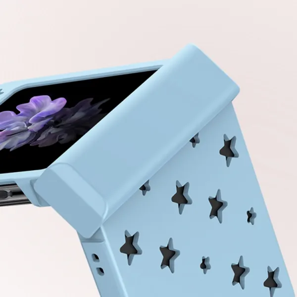 STARRY Plastový kryt pre Samsung Galaxy Z Flip5 5G modrý
