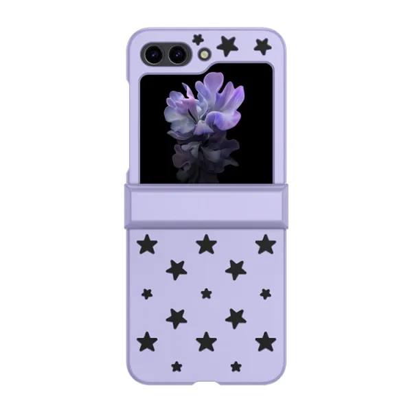 STARRY Plastový kryt pre Samsung Galaxy Z Flip5 5G fialový