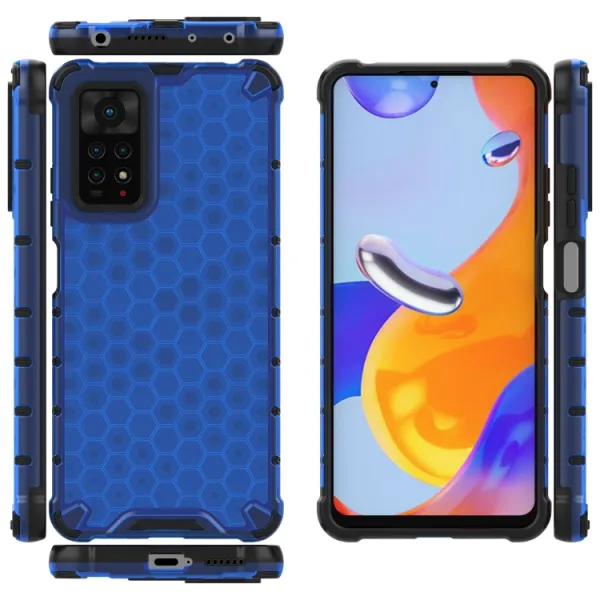 HONEYCOMB Ochranný kryt Xiaomi Redmi Note 12 Pro modrý