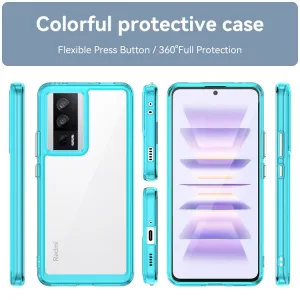 CRYSTAL Ochranný kryt pre Xiaomi Poco F5 Pro tmavomodrý