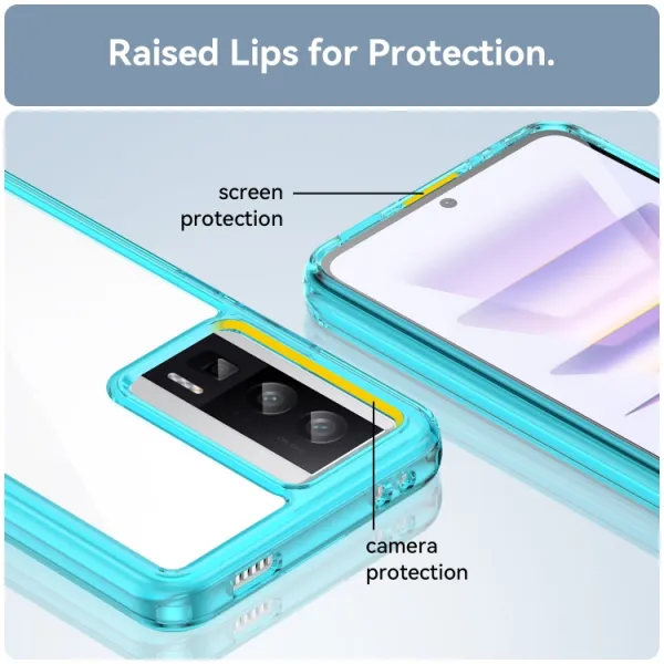 CRYSTAL Ochranný kryt pre Xiaomi Poco F5 Pro tmavomodrý