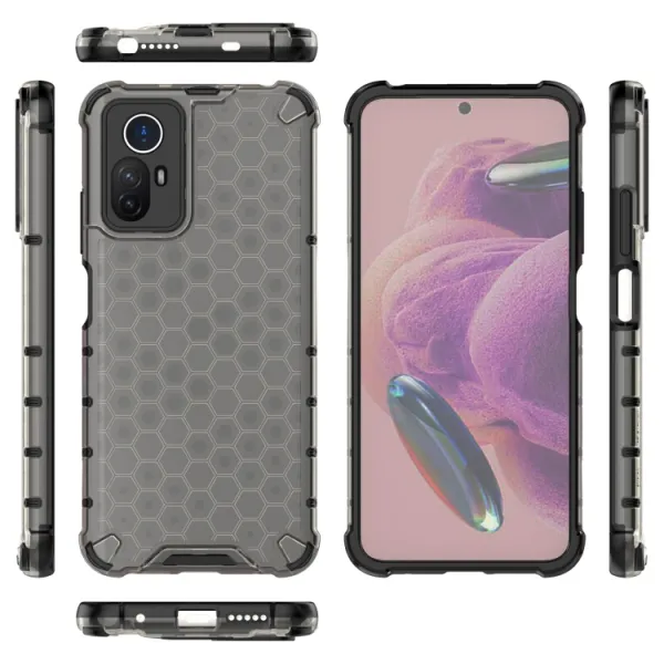 HONEYCOMB Ochranný kryt Xiaomi Redmi Note 12S čierny