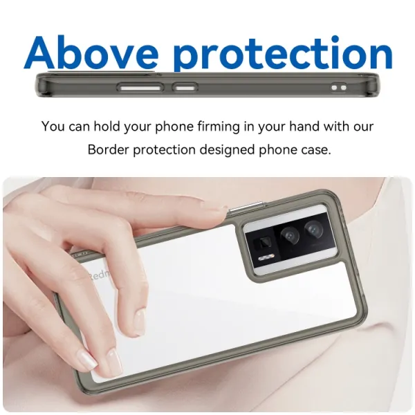 CRYSTAL Ochranný kryt pre Xiaomi Poco F5 Pro šedý