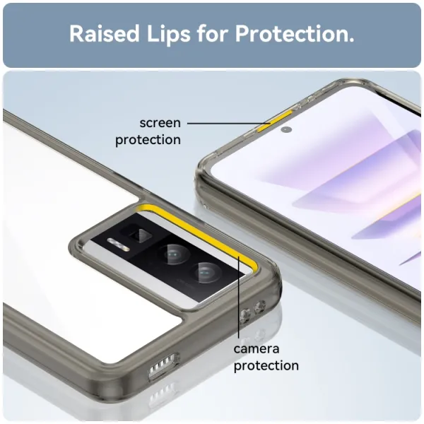 CRYSTAL Ochranný kryt pre Xiaomi Poco F5 Pro šedý