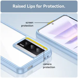 CRYSTAL Ochranný kryt pre Xiaomi Poco F5 Pro svetlomodrý