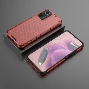 HONEYCOMB Ochranný kryt Xiaomi Redmi Note 12S červený