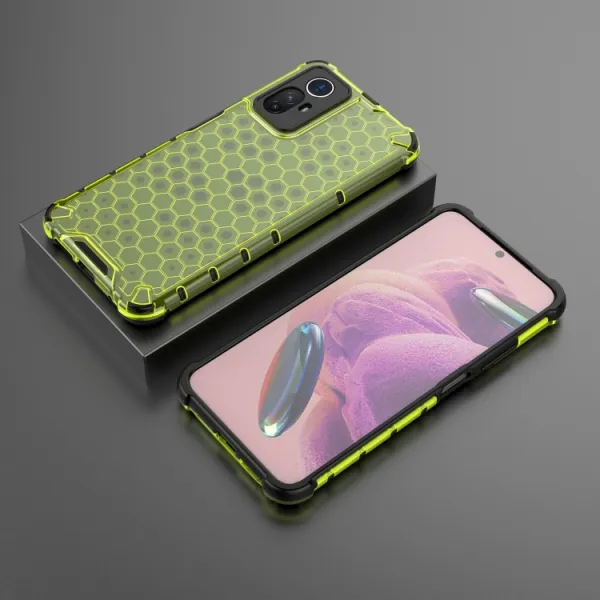 HONEYCOMB Ochranný kryt Xiaomi Redmi Note 12S zelený
