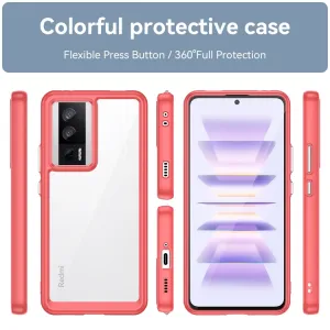 CRYSTAL Ochranný kryt pre Xiaomi Poco F5 Pro červený