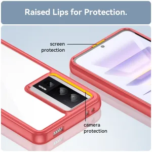 CRYSTAL Ochranný kryt pre Xiaomi Poco F5 Pro červený