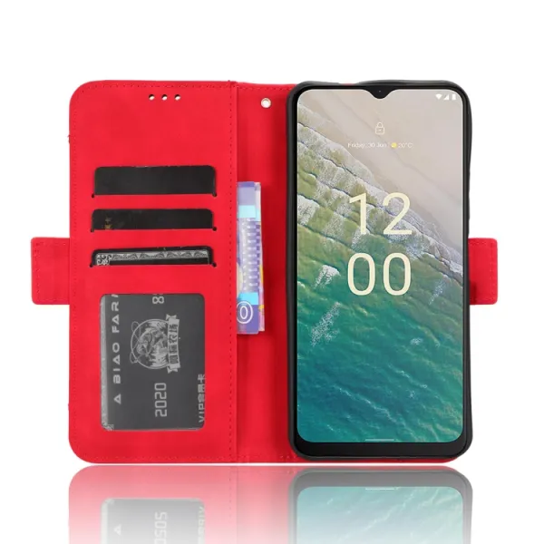 SLOT Peňaženkový obal pre Nokia C32 červený