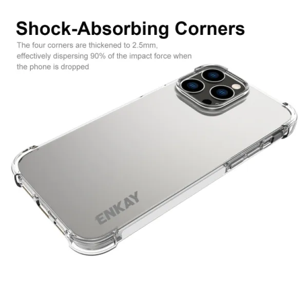 ENKAY SET Priehľadný obal + 3D ochranné sklo Apple iPhone 14 Pro Max