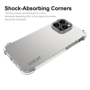 ENKAY SET Priehľadný obal + 3D ochranné sklo Apple iPhone 14 Pro Max
