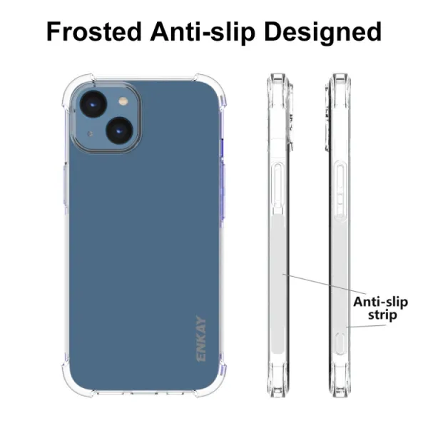 ENKAY SET Priehľadný obal + 3D ochranné sklo Apple iPhone 14 Plus