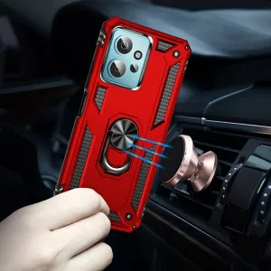RING Obal s držiakom pre Xiaomi Redmi Note 12 červený