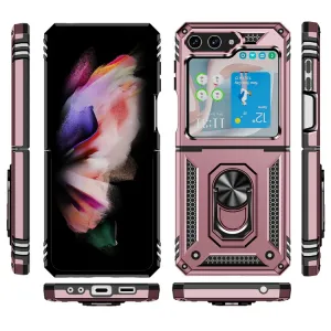 RING Ochranný kryt s držiakom Samsung Galaxy Z Flip5 5G ružový