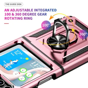 RING Ochranný kryt s držiakom Samsung Galaxy Z Flip5 5G ružový
