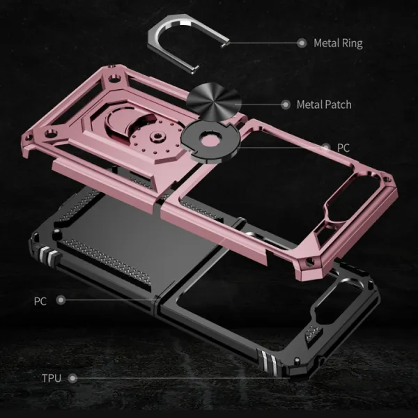 RING Ochranný kryt s držiakom Samsung Galaxy Z Flip5 5G ružový