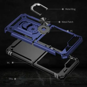 RING Ochranný kryt s držiakom Samsung Galaxy Z Flip5 5G modrý